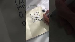 Lettering  Que lloro  Sin Bandera letra lettering lyrics calligraphy shorts [upl. by Anohs]