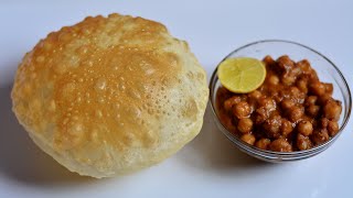 Chole Bhature Recipe using Yeast Indian Breakfast Recipes  Gurus Cooking [upl. by Deden]