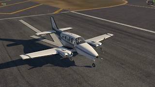 XPlane 11 Beechcraft Baron 58 Twin Engine COLD amp DARK STARTUP  Checklist included [upl. by Goff]