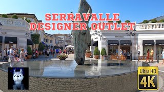 A walking tour of Serravalle Designer Outlet near Milano Outlets of Italy Walks in Italy in 4K UHD [upl. by Auburta]