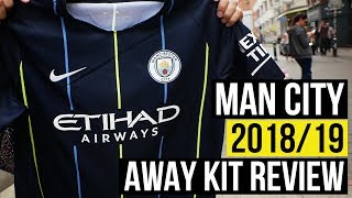 MAN CITY 20182019 AWAY SHIRT REVIEW  FAN REACTION [upl. by Emalia]