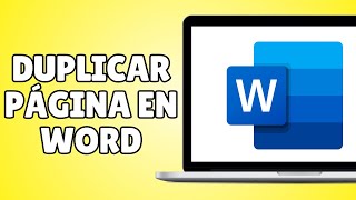 Cómo DUPLICAR una PÁGINA en Word MUY SENCILLO [upl. by Lunn]