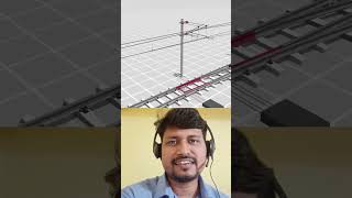 amazing facts behind railway catenary system short electrification [upl. by Buyers]