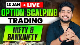 12 January Live Trading  Live Intraday Trading Today  Bank Nifty option trading live Nifty50 [upl. by Arbmik723]