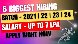 6 Latest Job Updates  OFF Campus drive for 2024  2023 2022 batch  Freshers Jobs 2024  Jobs 2024 [upl. by Aihseken579]