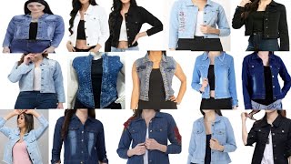 Stylish denim jacket  Latest jeans denim jacket for girls Denim jacket different colours for girls [upl. by Nesline180]