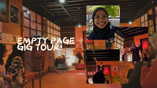 Solo Plan  Empty Page Gig Tour  Vlog [upl. by Arymahs]