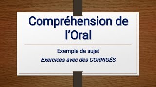 Compréhension de loral  Exemple de sujet  DELF B2  Examen du DELF [upl. by Thamora368]