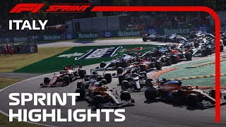 F1 Sprint Highlights  2021 Italian Grand Prix  Cryptocom [upl. by Ened]