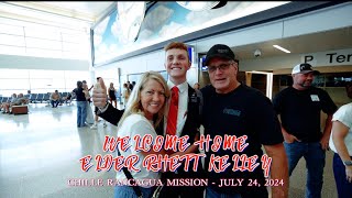 Welcome Home Elder Kelley  Missionary Homecoming  Chile Rancagua Mission [upl. by Celina135]