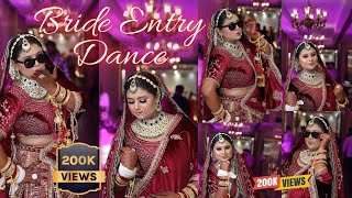 Bride Entry Dance  Indian Wedding 2023 Bride Surprises Everyone With a Dancemeresaiyasuperstar [upl. by Idelle332]