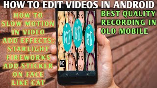 B612 Camera  B612 Editing video how to video add effects slow motion in Android [upl. by Oj]