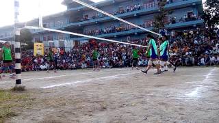 Volleyball Final  Lamachaur Pokhara 2072  Blue Diamond VS APF [upl. by Aoket583]