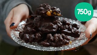 Recette du cluster de cacahuètes au chocolat  750g [upl. by Lachish]