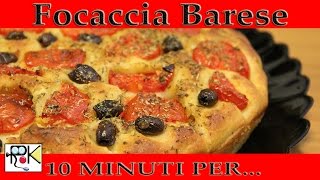 10 minuti percucinare Focaccia barese Bimby [upl. by Katharina]