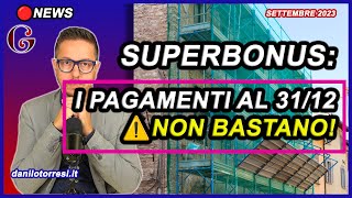 SUPERBONUS 110 ultime notizie  niente cessione del credito senza lavori fatti al 31 dicembre [upl. by Eniala]