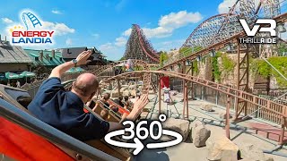 The Flying Dragon Of Energylandia 360° Draken VR Roller Coaster onride POV [upl. by Tuhn]