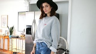 DIY Reconstruct and Style an Oversized Sweatshirt [upl. by Larrad]