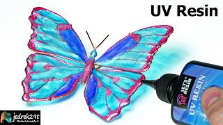 Butterfly 🦋 made of UV Resin How to work with UV RESIN [upl. by Aun758]