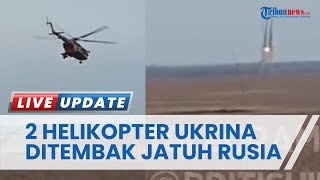 Balas Dendam Jet Tempur Rusia Tembak Jatuh 2 Helikopter Ukraina Langsung Hancur dan Munculkan Asap [upl. by Roper518]