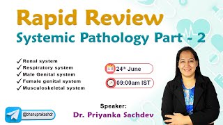 Super Simplified Pathology by Dr Priyanka Sachdev  Systemic Pathology Part  2 [upl. by Anyl]