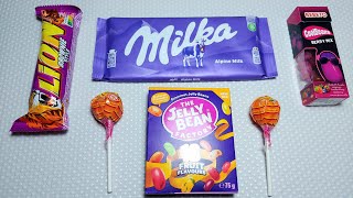 Satisfying video  How to unpack colorful candies Lollipops ASMR [upl. by Reiniar888]