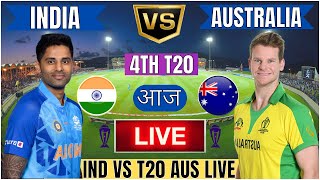 Live IND Vs AUS 4th T20 Match  Live Cricket Match Today  IND vs AUS live 1st innings livescore [upl. by Auohc546]