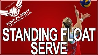 Volleyball How To Standing Float Serve [upl. by Downes]