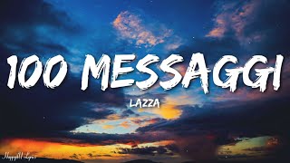 Lazza  100 MESSAGGI TestoLyrics [upl. by Hugibert]