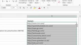 How To Extract Domains From URLs In Excel [upl. by Emoryt441]