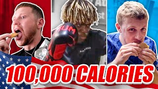 SIDEMEN 100000 CALORIES IN 24 HOURS CHALLENGE USA EDITION [upl. by Mile736]