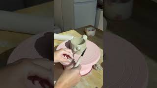 Tasse champipi ceramique diy ceramic ceramicmug pottery clay mushroom [upl. by Tolliver]