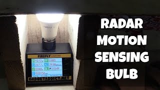 Radar motion sensing bulb from Firefly [upl. by Wilson]