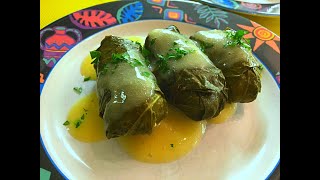 Greek Dolmades with Avgolemono Sauce Recipe  Episode  132 [upl. by Nnylear]