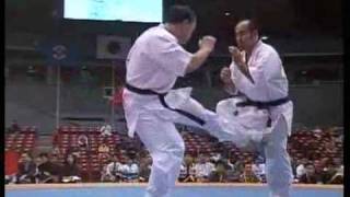 quotKyokushin Karatequot KO low kick [upl. by Teryn]