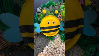 DIY Paper Plate Bee Craft for Kids 🐝  Easy amp Fun Home Activity diy craft craftyfun kids [upl. by Aeslehc118]