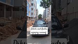 😍Rudra and Dikshi enjoying sunroof 🚘shorts youtubeshorts shortsvideo ytshortsubscribe [upl. by Eelamme]