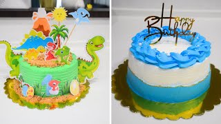 Cake Decorating Video  Dinosaur Cake  Easy Cake Decorating Video [upl. by Fredenburg111]