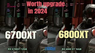 6700 XT vs 6800 XT  1440p Gaming 2024 [upl. by Ardnikal]