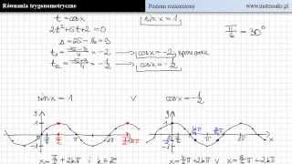 Równania trygonometryczne  najważniejsze wiadomości [upl. by Enreval]