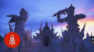 El maravilloso templo blanco de Tailandia [upl. by Aramahs]