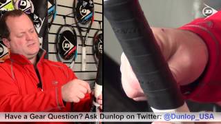 How To Add an Overgrip to Your Tennis Racquet by Dunlop Tennis [upl. by Segalman]