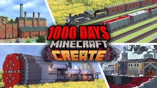 1000 days FULL MOVIE  Minecraft Create Mod  EP 115 [upl. by Mickelson586]