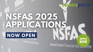 NSFAS 2025 Applications Are Now Open  Careers Portal [upl. by Etak]