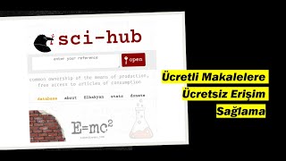 Ücretli Makalelere Ücretsiz Erişim Sağlayan Site  Scihub [upl. by Jacqui]