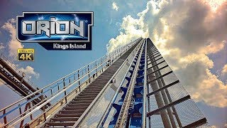 2024 Orion Roller Coaster On Ride Front Seat 4K POV Kings Island [upl. by Gelasias]