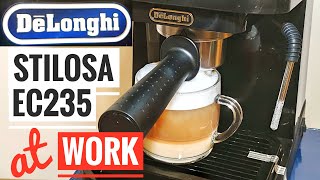 DeLonghi Stilosa EC 235 BK work How to Cappuccino make [upl. by Atinas717]