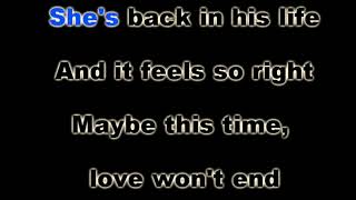 Maybe This Time Karaoke Version [upl. by Lindi]