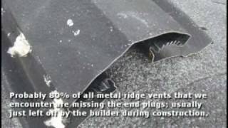 Md Roofing Services Replacing Leaking Ridge Vents [upl. by Akenet]