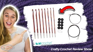 Interchangeable TUNISIAN Crochet Hooks by WeCrochet amp Knit Picks [upl. by Attenad]